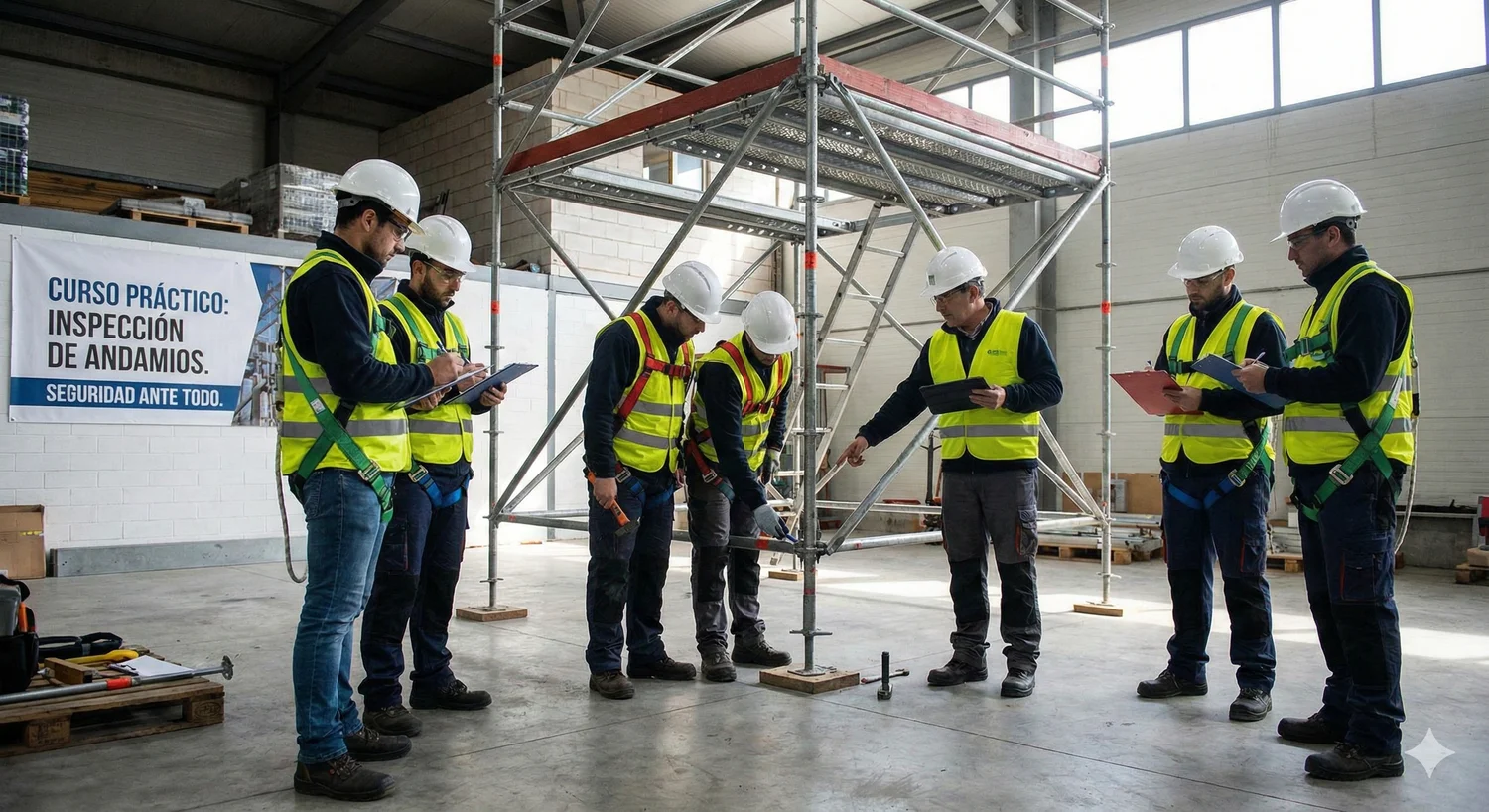 formación andamios: curso de formación para trabajo en andamios